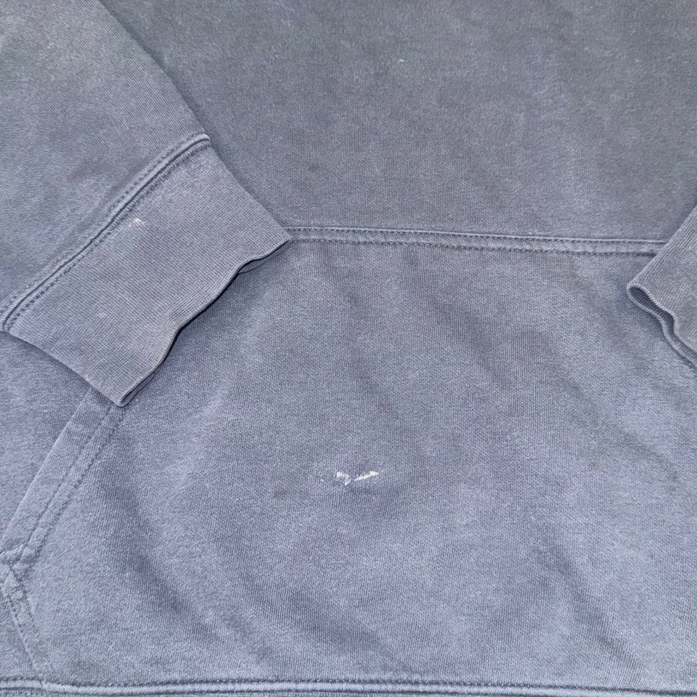 The North Face Hoodie Men‎ Large Navy Blue Good Pullover Graphic Box Logo Fleece